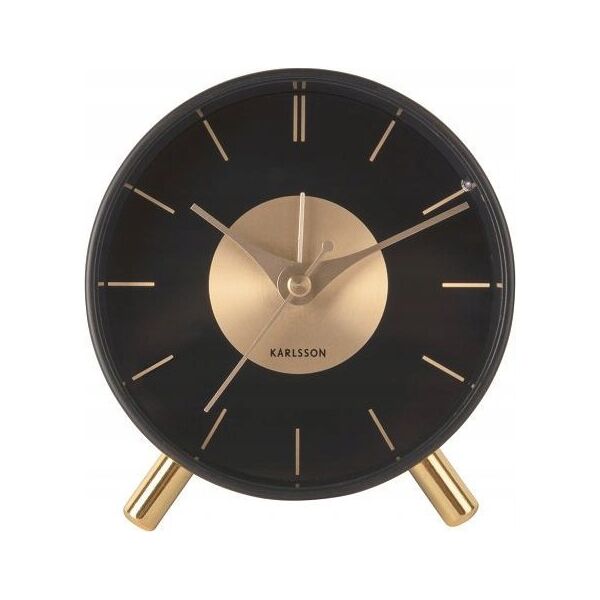 Karlsson Budzik glamour GOLD DISC, Ø 11 cm