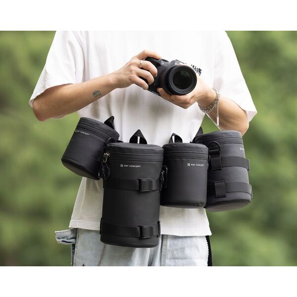 Pokrowiec Kf Pokrowiec Futerał Etui na Obiektyw Lens Wodoodporny 25 x 13,5 cm Gruszka KF / Rozmiar XL /KF13.203