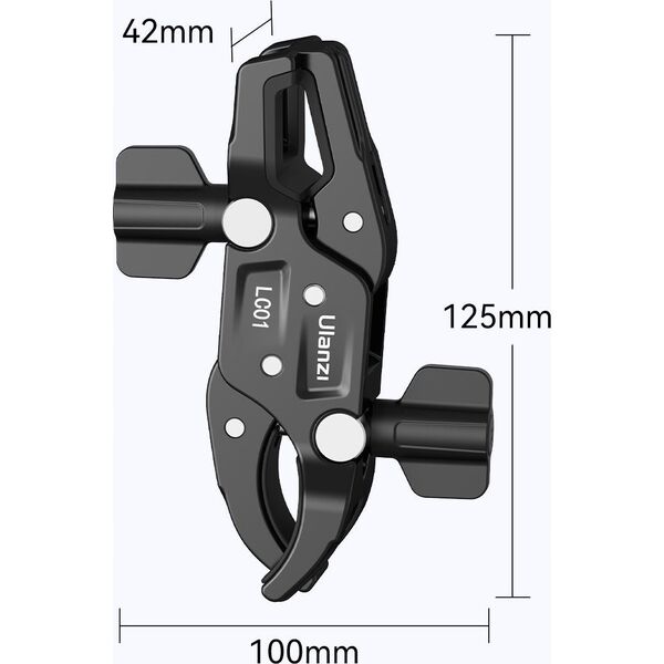 Ulanzi Podwójne Mocowanie Uchwyt Imadło Magic Arm 2x Klips Super Clamp / ULANZI / LC01