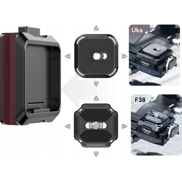 Szybkozłączka Ulanzi Szybkozłączka Płytka Mocowanie Arca Swiss 1/4'' - DJI Ronin RS 2 3 4 ULANZI / UKA05