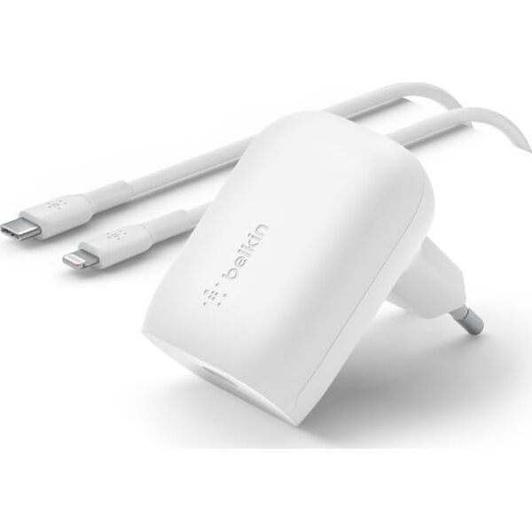 Ładowarka Belkin Belkin 30W USB-C Ladegerät PD und PPS inkl. Lightning Kabel 1m 13354542 745883837595
