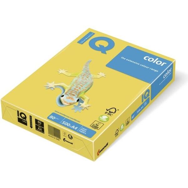 Mondi Papier ksero IQ Color A4 80g kanarkowy 500 arkuszy 960842 9003974402918
