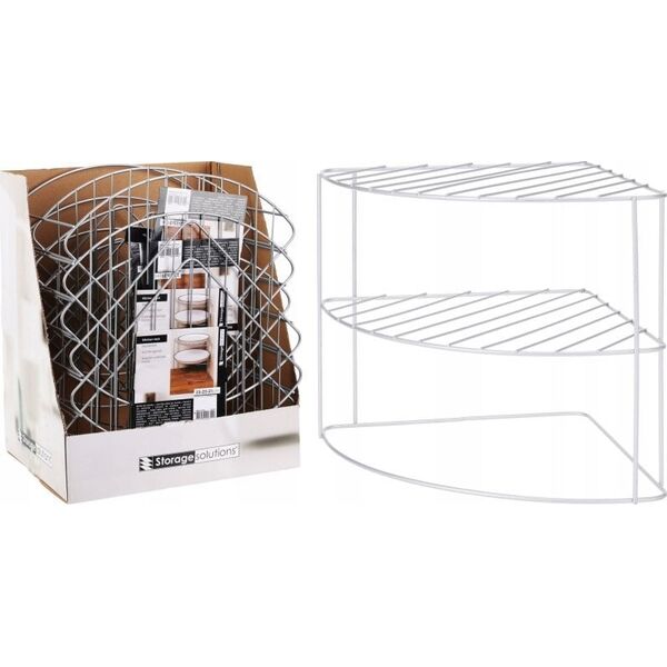 Storage Solutions Γωνιακός οργανωτής για πάγκο κουζίνας για πιάτα, μέταλλο, 23 x 23 x 21 cm 14127222 8721037098441