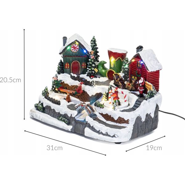 Dekoracja świąteczna Fééric Lights and Christmas Dekoracja świąteczna z oświetleniem, 31 x 19 cm