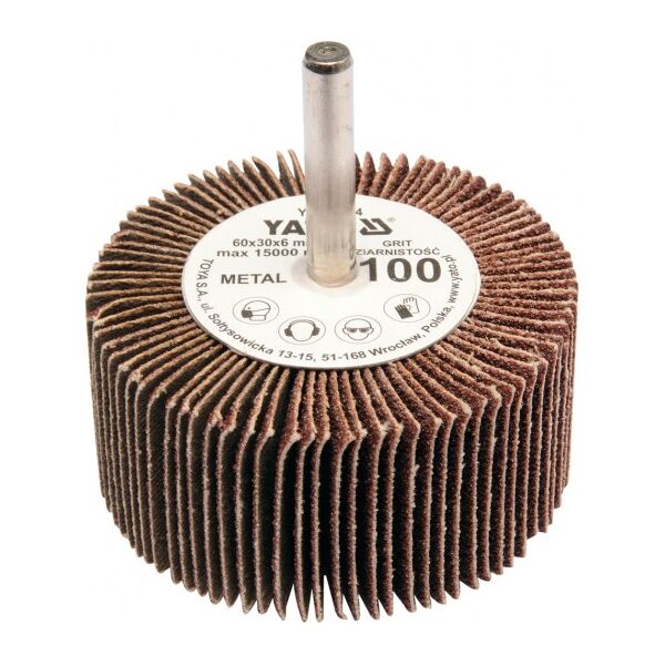 Yato Ściernica listkowa trzpieniowa P100 60 x 30 x 6mm (YT-83364) 3062875 5906083833649