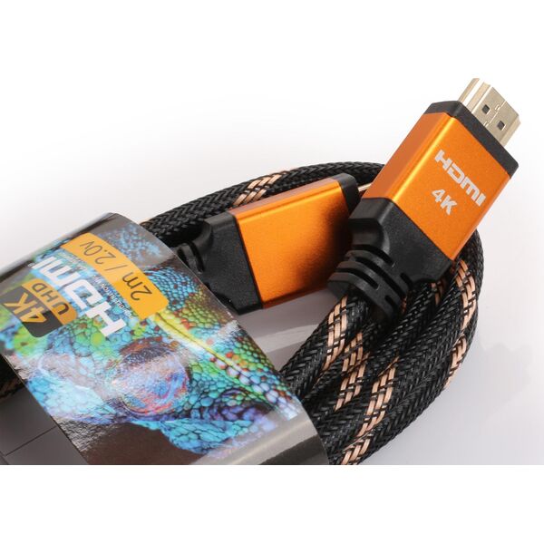 Kabel Opticum HDMI - HDMI 3m pomarańczowy (27950)