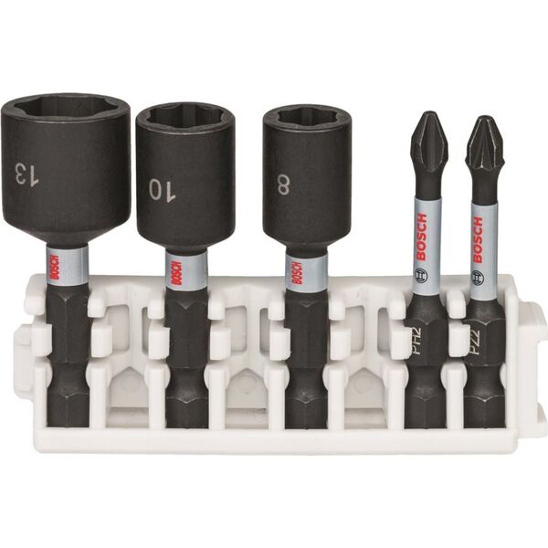 Bosch Zestaw Bitów + Klucze Nasadowe Impact Control 5 szt.