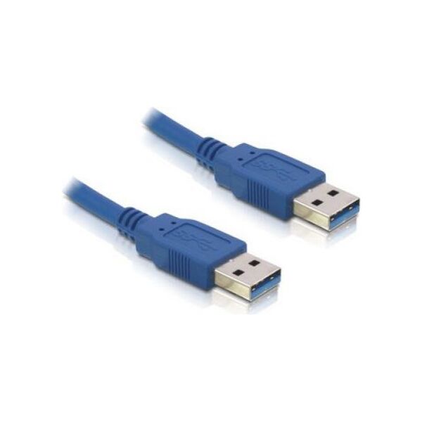 Kabel USB Delock USB-A - USB-A 1.5 m Niebieski (82430) 267714 4043619824304