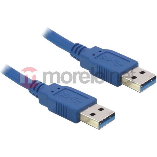 Kabel USB Delock USB-A - USB-A 1.5 m Niebieski (82430) 267714 4043619824304