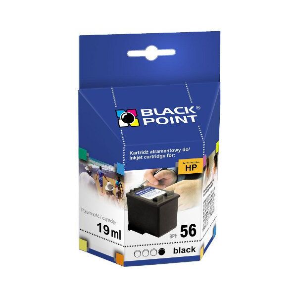 Tusz Black Point tusz BPH 56 / C6656AE nr 56 (black) 270084 5907625609395