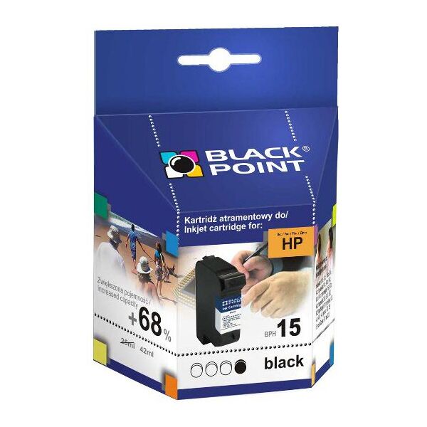 Tusz Black Point tusz BPH15 / C6615NE nr 15 (black) 270096 5907625606974