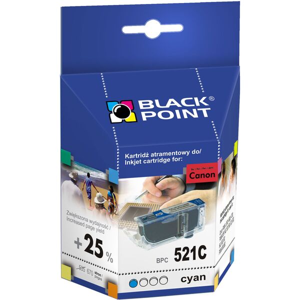 Tusz Black Point tusz BPC521C / CLI-521C (cyan) 270163 5907625613040