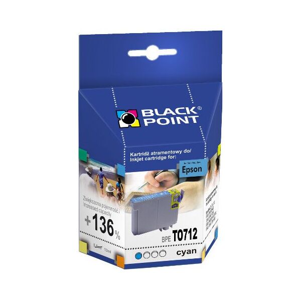 Tusz Black Point tusz BPET0712 / T0712 (cyan) 270181 5907625611916