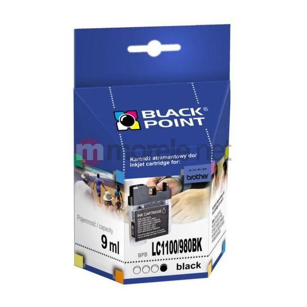 Tusz Black Point tusz BPBLC1100/980BK (LC-1100BK, LC-980BK) Black 270202 5907625612760