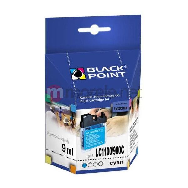 Tusz Black Point tusz BPBLC1100/980C (LC-1100C, LC-980C) Cyan 270203 5907625612777