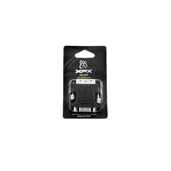 Adapter AV XFX DVI-I - D-Sub (VGA) czarny (MA-AP01-DV1K) 364284 778656052871