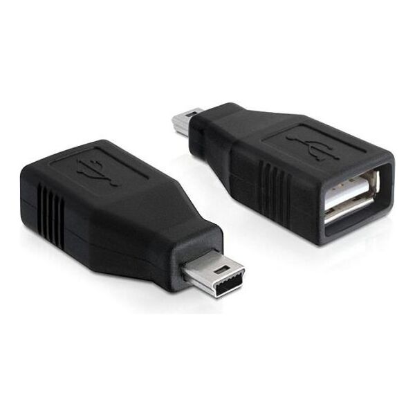 Adapter USB Delock miniUSB - USB Czarny  (65277) 404767 4043619652778