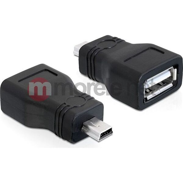 Adapter USB Delock miniUSB - USB Czarny  (65277) 404767 4043619652778