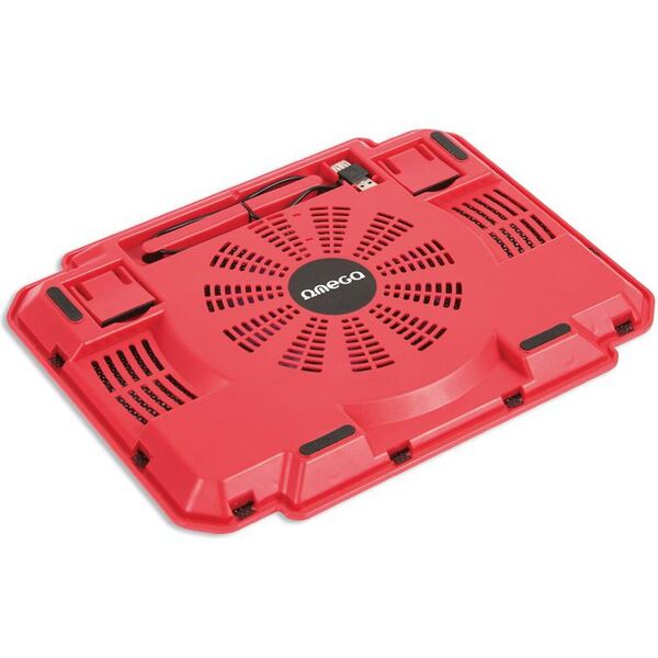 Podstawka chłodząca Platinet COOLER PAD ICE BOX Czerwona 14CM FAN USB (OMNCPIR) 640274 5907595419079