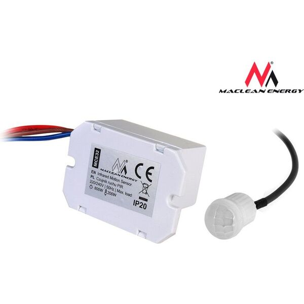 Maclean Czujnik ruchu pir z zew sensorem 800W 360° (MCE32) 718876 5903292802893