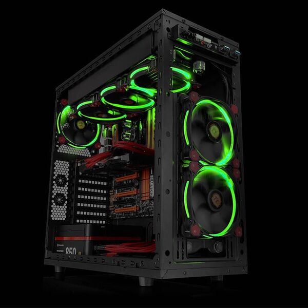 Wentylator Thermaltake Riing 14 LED Zielony (CL-F039-PL14GR-A) 726813 4717964400765