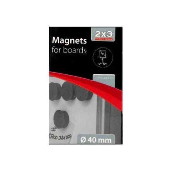2x3 Magnesy do tablic 40mm 10szt. (DC1020) 719519 5907636704584
