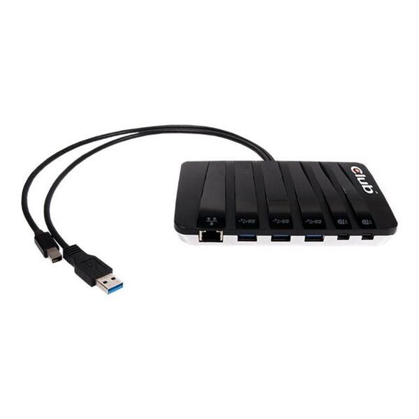 Stacja/replikator Club 3D SenseVision Y-Docking Station DP + USB 3.0 (CSV-3203) 740629 8717249401025