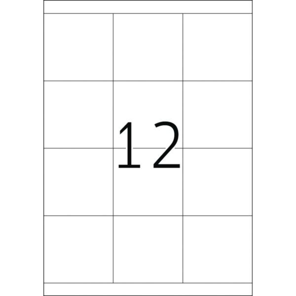 Herma Etykiety Premium 4617, A4, białe, 70 x 67,7 mm, papier matowy, 2400 szt. (4617) 785345 4008705046176