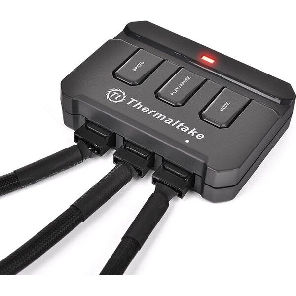 Wentylator Thermaltake Riing 12 LED RGB 3-pack + Hub (CL-F042-PL12SW-B) 793010 4717964402387