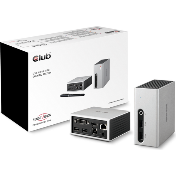 Stacja/replikator Club 3D SenseVision 4K Mini Docking Station USB 3.0 (CSV-3104D) 828045 8717249401261