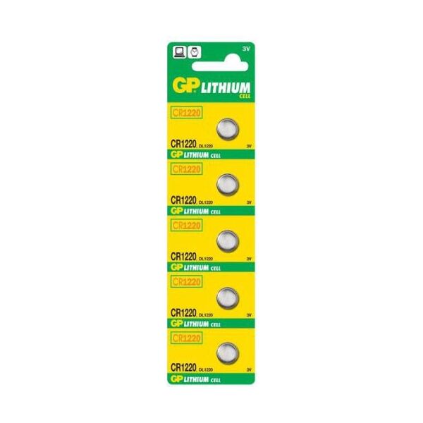 GP Bateria mini CR1220 5 szt. 853908 4891199001345