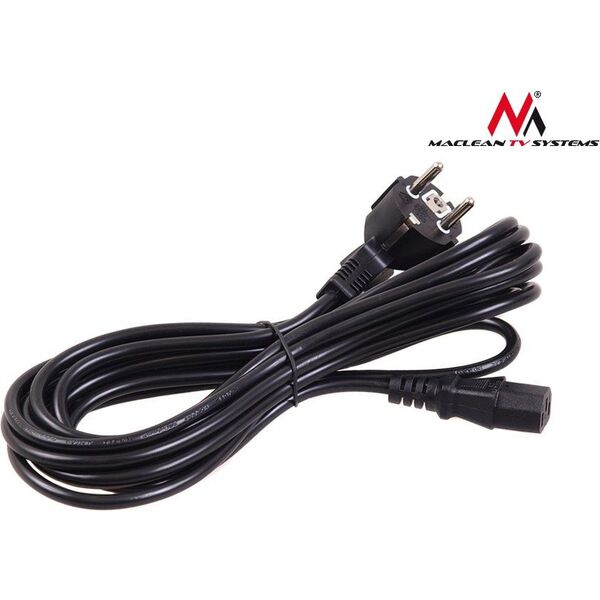 Kabel zasilający Maclean MCTV-801 3-pin 5m wtyk EU 869041 5902211102366
