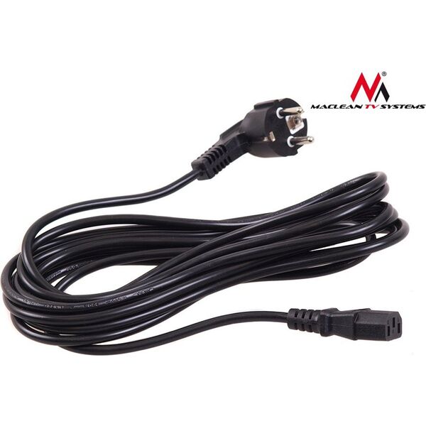 Kabel zasilający Maclean MCTV-801 3-pin 5m wtyk EU 869041 5902211102366