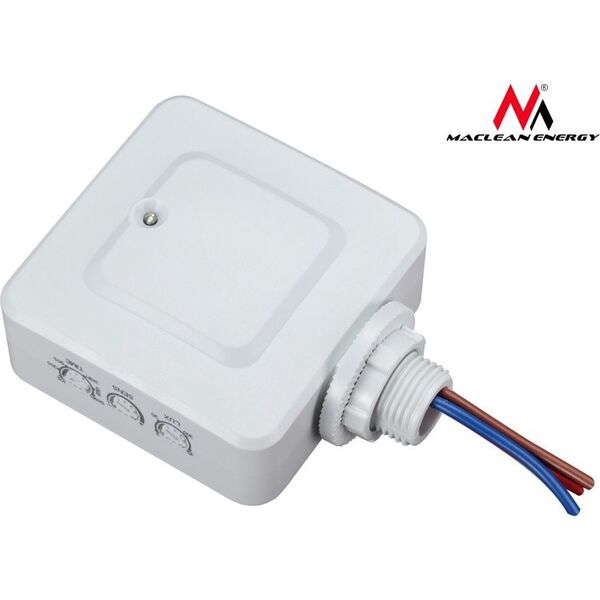 Maclean Czujnik ruchu mikrofalowy do zabudowy MCE137, 1200W zasięg 4m-10m (MCE137) 868679 5902211102212