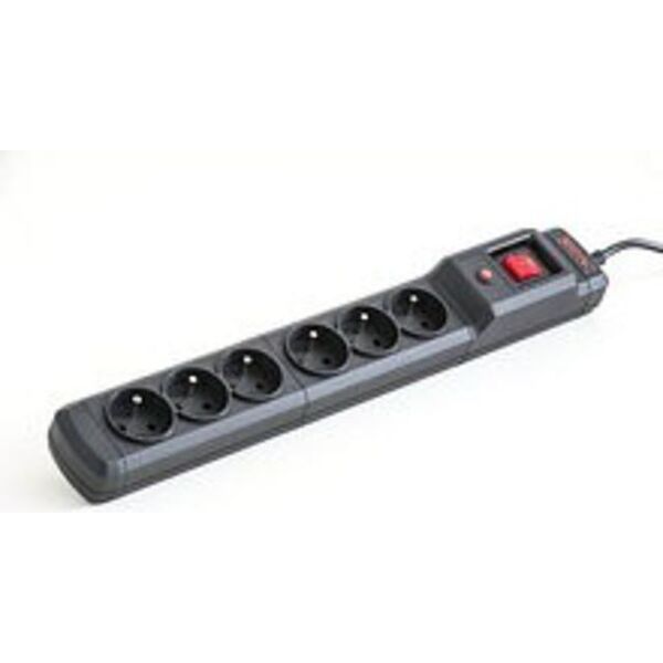 Listwa zasilająca Armac Multi M6 przeciwprzepięciowa 6 gniazd 4.5 m czarna (M6/45/CZ) 922991 5904722193130