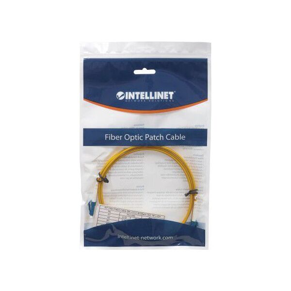 Intellinet Network Solutions Kabel światłowodowy LC - LC 3m Żółty (471893) 1009262 766623471893