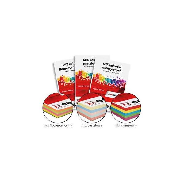 Emerson Papier ksero A4 80g mix kolorów 100 arkuszy 960858 5902178136787
