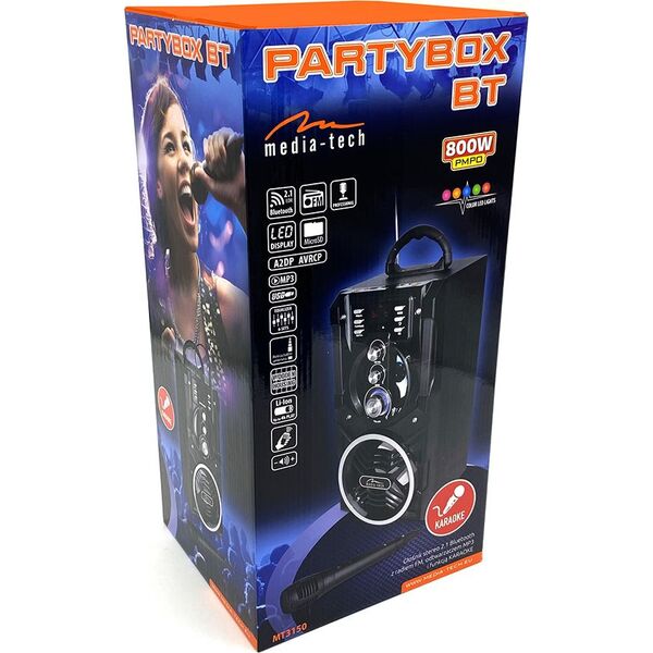 Głośnik Media-Tech PartyBox BT czarny (MT3150) 992747 5906453131504