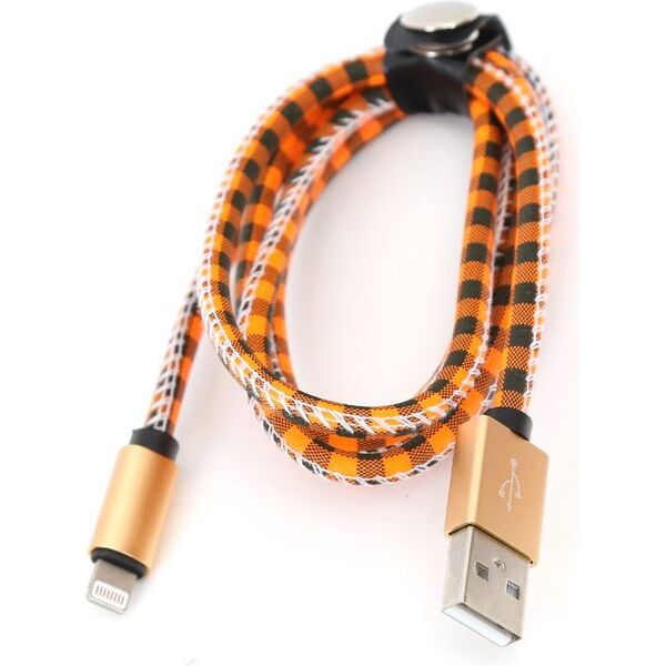 Kabel USB Platinet USB-A - 1 m Pomarańczowy (PUCLCIP1O) 1064973 5907595433297