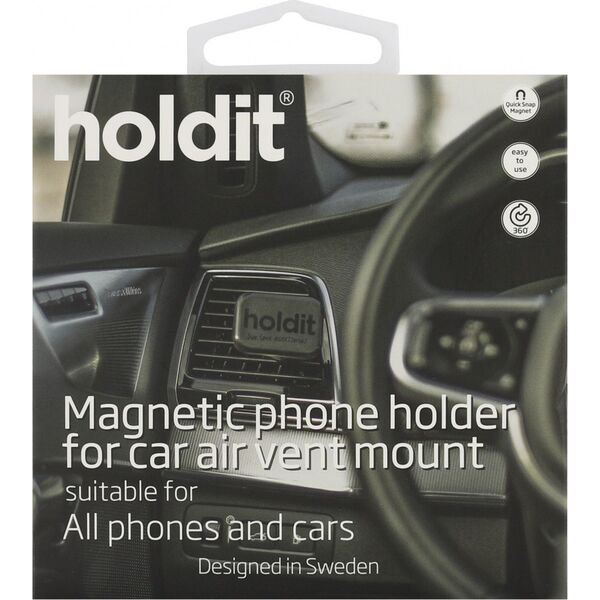 Holdit Uchwyt magnetyczny do samochodu Square 612681 1065597 7330985126819