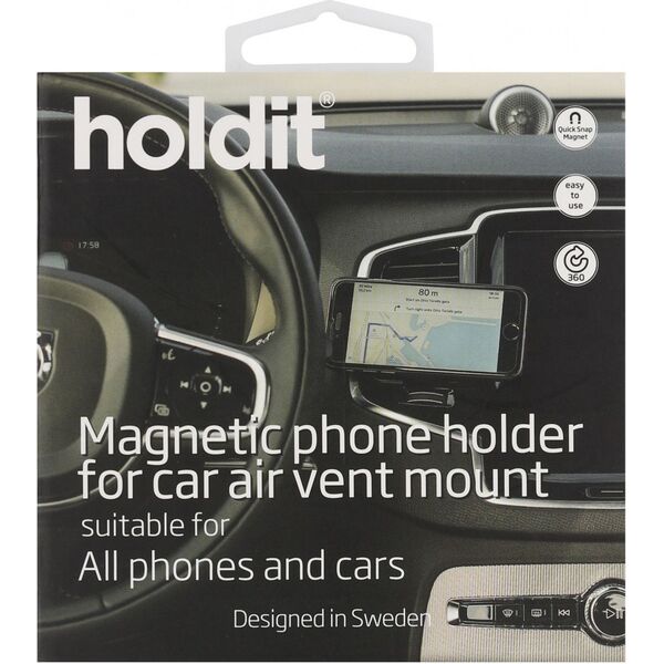 Holdit Uchwyt magnetyczny do samochodu Button 612682 1065598 7330985126826