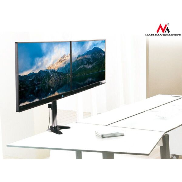 Maclean Uchwyt biurkowy na 2 monitory 13" - 27" (MC-714) 1070466 5902211104186