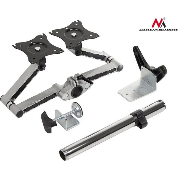 Maclean Uchwyt biurkowy na 2 monitory 13" - 27" (MC-714) 1070466 5902211104186