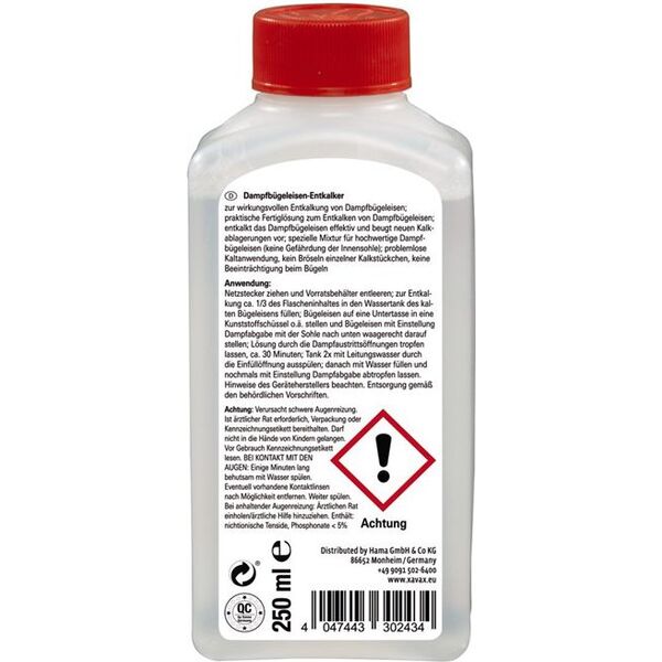 Xavax Odkamieniacz do żelazek 250ml (001117270000) 1087622 4047443302434