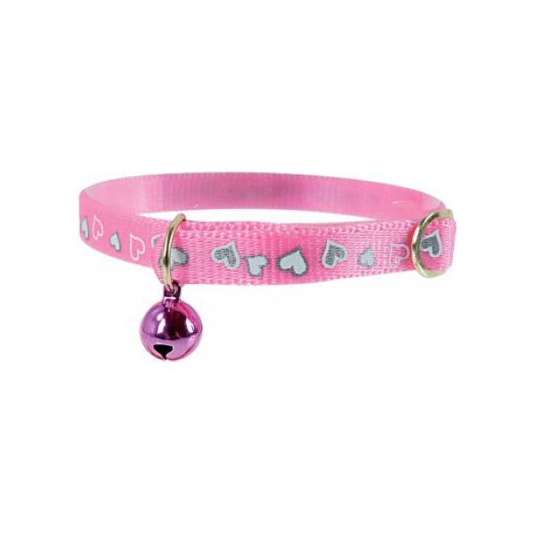 Zolux Obroża odblaskowa "Serce" 30cm – kol. różowy 1103675 3336026702763