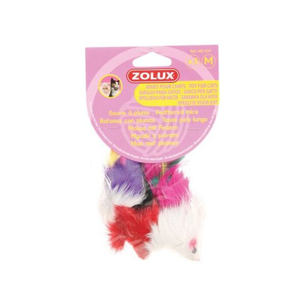 Zolux 3 myszki z piórami 1105855 3336024804247
