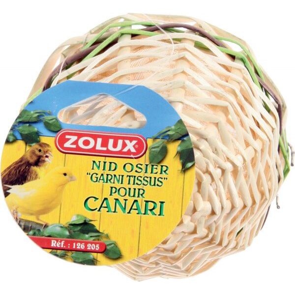 Zolux Gniazdko wiklinowe obszyte dla kanarka - Luzem 1106351 3336021262057