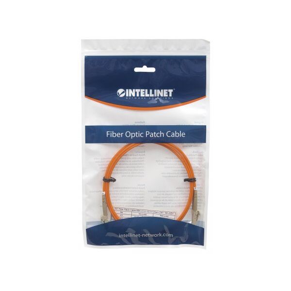 Intellinet Network Solutions Patchcord światłowodowy LC/LC OM1 62,5/125um Duplex Multimode 3m, Pomarańczowy (471220) 1114164 766623471220