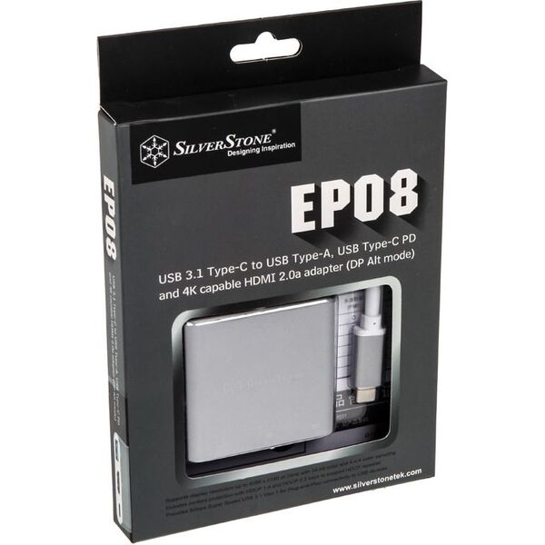 Stacja/replikator SilverStone USB-C (EP08C) 1124858 4710007223956
