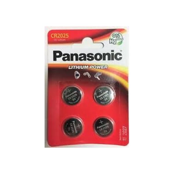 Panasonic Bateria Lithium Power CR2025 4 szt. 1132624 5410853059035